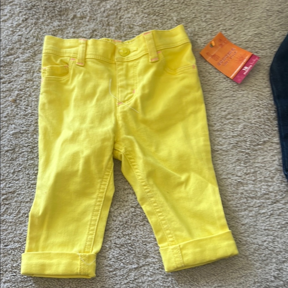 Bright Yellow Kids Pants